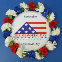 Delivered to War Memorial - Memorial Day Wreath